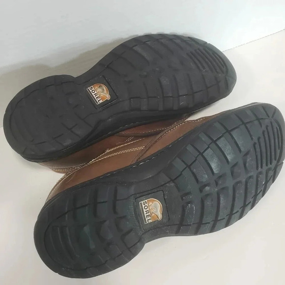 Sorel Mens Brown  Steel Toe Work Shoes,Size 9. - Picture 9 of 13